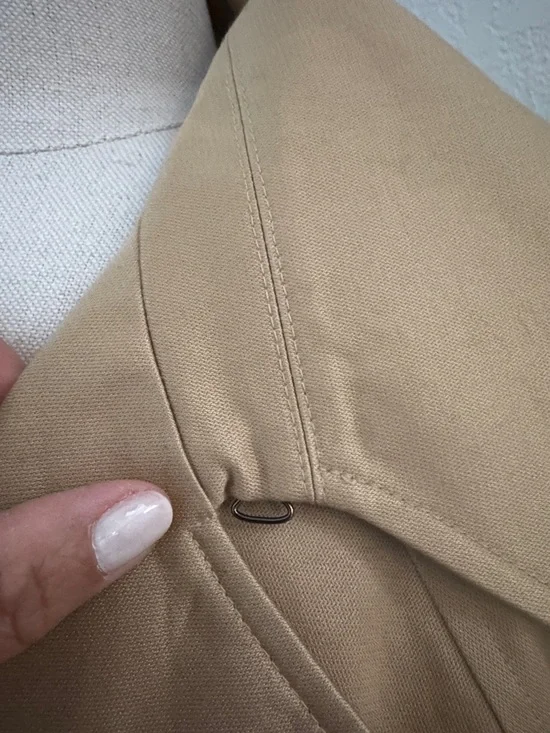 Caslon Cotton Classic Beige Trench Coat with Removable Belt - Picture 7 of 17